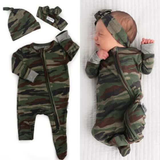 baby camo winter hat