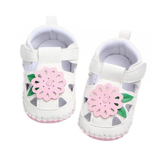 Infant Baby Baby Girl Shoes Embroidery Soft Crib Anti-Slip Floral Single Sneaker
