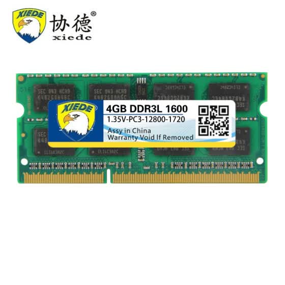 Shop Xiede Memory Laptop Ram Ddr3l 1600mhz Pc3 4gb 1 35v Notebook Rams So Dimm Online From Best Rams On Jd Com Global Site Joybuy Com