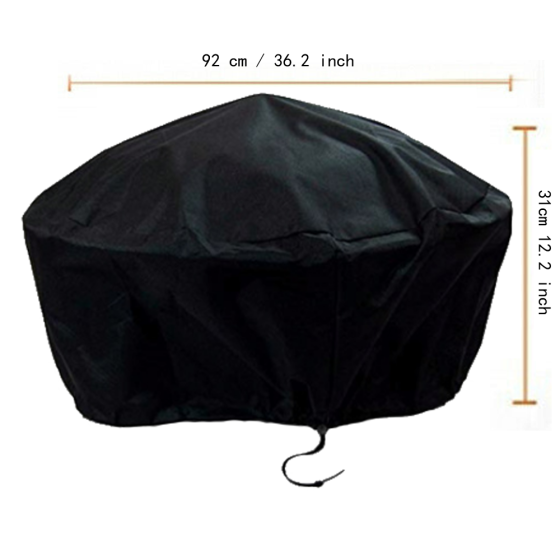 Shop Large Round Fire Pit Cover Waterproof Bbq Rain Resistant