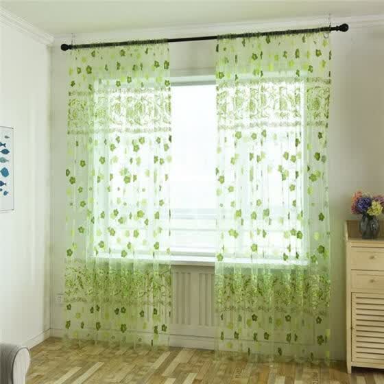Shop High Quality Modern Flower Sheer Curtain Tulle Window
