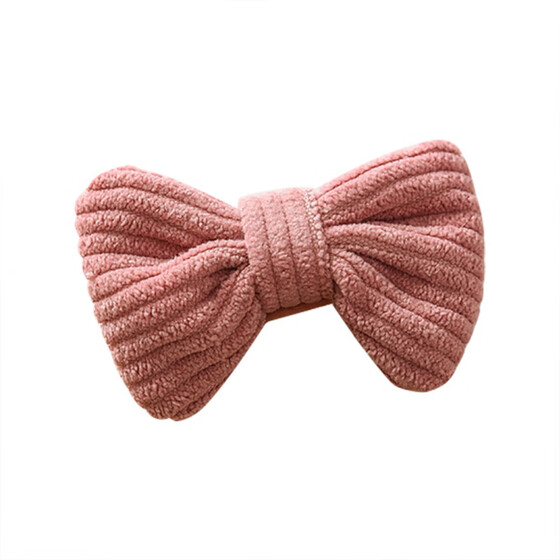 Big Cloth Bows Hair Clips Gilrs Sweet Bowknot Solid Hairpin Headwear Ornaments