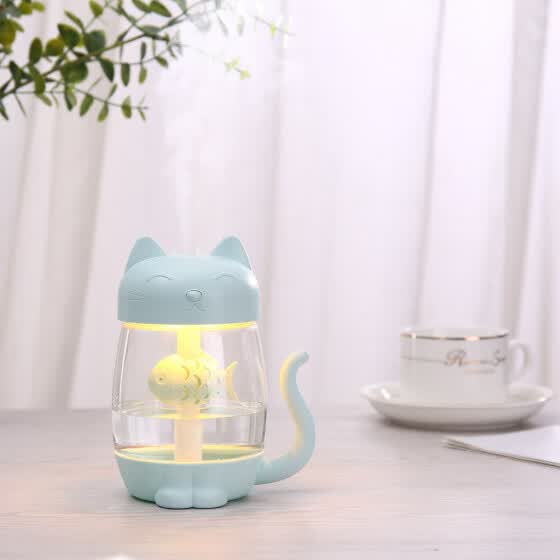 Shop Summer Cute Cat Essential Oil Diffuser Led Aromatherapy Humidifier With Usb Inte Online From Best Humidifiers On Jd Com Global Site Joybuy Com