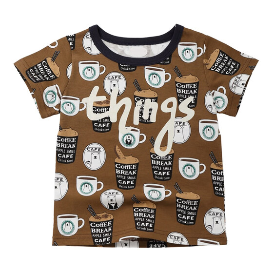 Toddler Baby Boys T Shirt Blouse Tops Short Sleeve Cotton Tops Casual Shirt Tees
