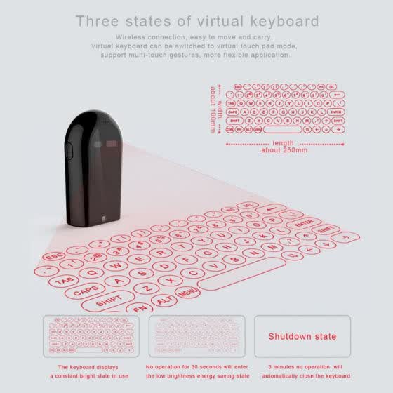 Shop Bluetooth Laser Keyboard Wireless Virtual Projection Keyboard Portable For Iphone Android Smart Phone Ipad Tablet Pc Notebook Online From Best Other Accessories On Jd Com Global Site Joybuy Com