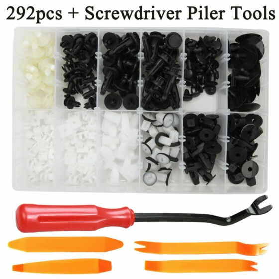 FOR TOYOTA 292 PCS FENDER DOOR HOOD BUMPER TRIM CLIPS BODY RETAINER ASSORTMENT