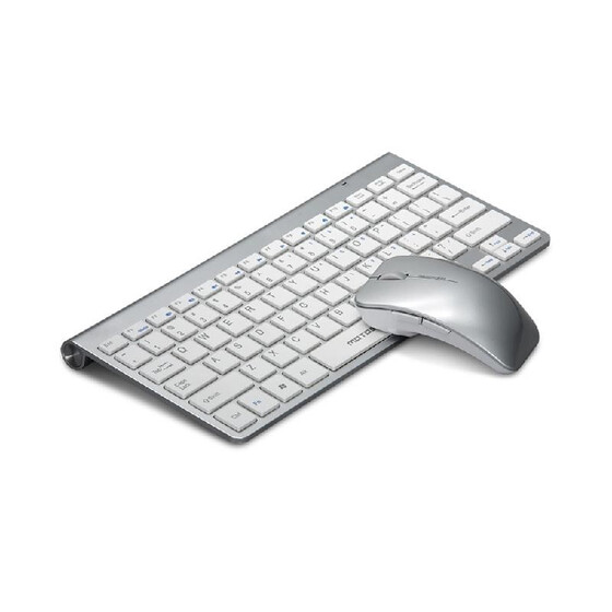Wireless USB 2.4 G Thin Mini Keyboard Optical Cordless Mouse Kit For PC Desktop