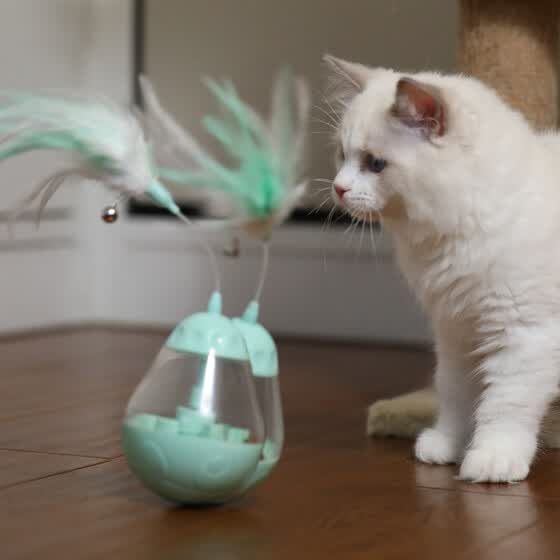 Shop Tumbler Pet Slow Feeder Cat Leaking Smart Food Toy Spinning