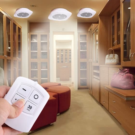 Shop 3pcs Wireless Led Remote Control Battery Under Cabinet Night