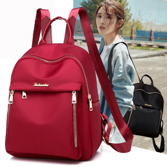 Waterproof Women Anti-Theft Backpack Elegant Oxford Cloth Shoulder Travel Bags