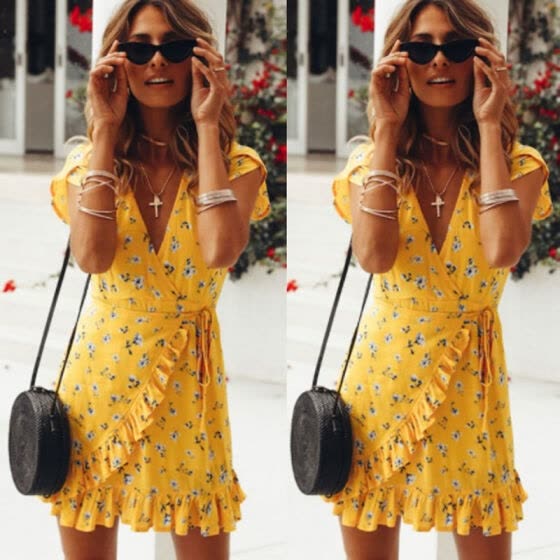 yellow dress summer 2019