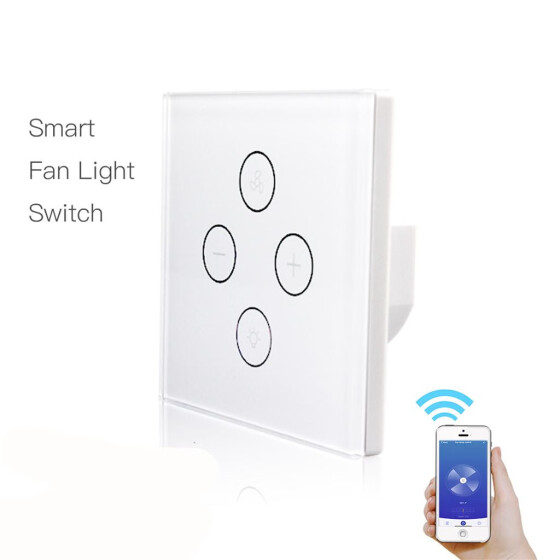 Shop Smart Wifi Fan Light Switch In Wall Ceiling Fan Lamp