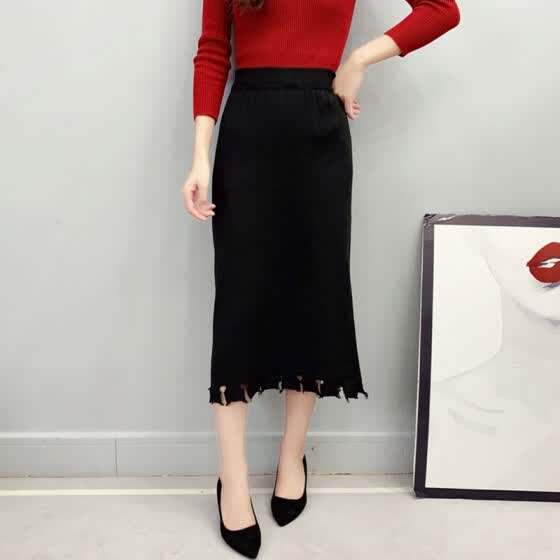 mid calf length skirts cheap