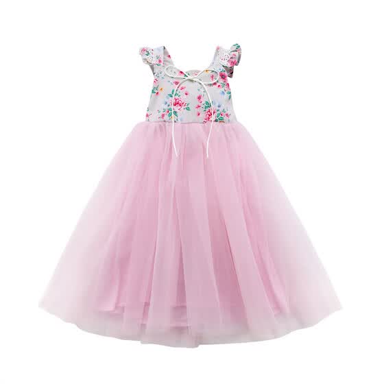 strappy flower girl dress
