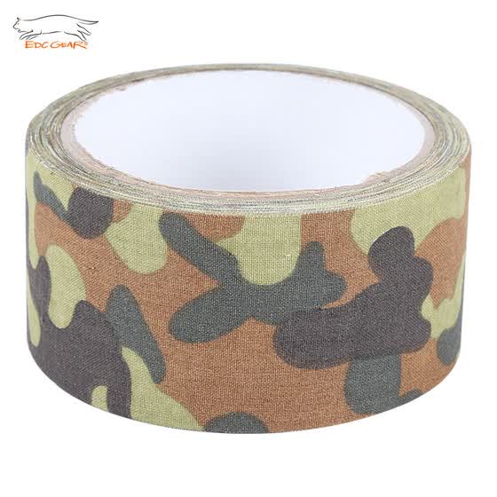 Edcgear 10m Outdoor Camouflage Cotton Fabric Adhesive Tape Edcgear 10m Outdoor Camouflage Cotton Fabric Adhesive Tape
