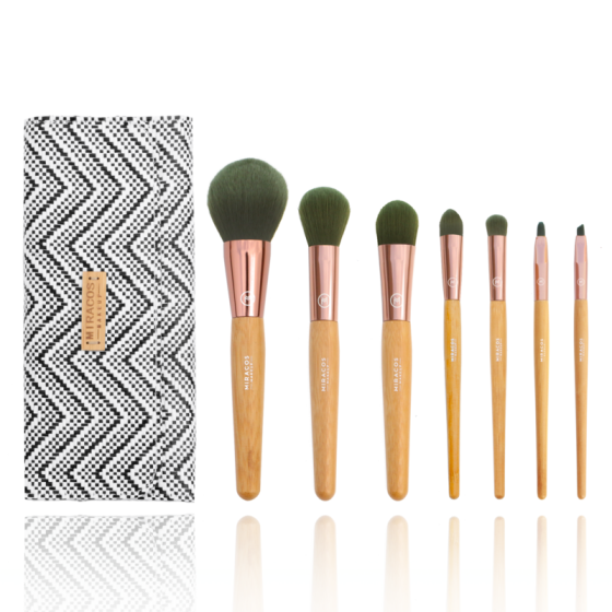 Shop Miracos Makeup Premium Cosmetic Face Makeup Brushes Set With Bag 7 Pcs Synthetic Hair Online From Best Makeup Brushes Tools On Jd Com Global Site Joybuy Com