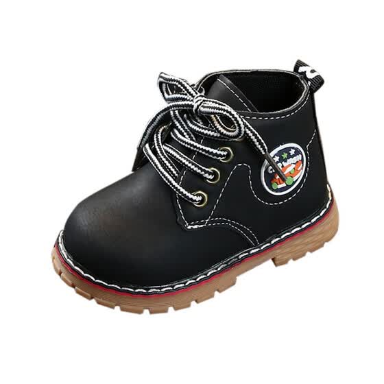2019 Girl Leather Boots Boy Shoes Spring Autumn Lace Up - Toddler Girl Leather Boots 2019 Girl Leather Boots Boy Shoes Spring Autumn Lace Up - Toddler Girl Leather Boots