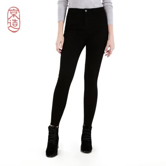 Shop J Zao Ms High Elastic Slim Fit Jeans Black 26 160 66a Online From Best Women S Jeans On Jd Com Global Site Joybuy Com