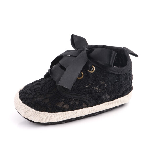 Shop Newborn Baby Shoes Cute Bowknot Hollow Infant Baby Girls Crib