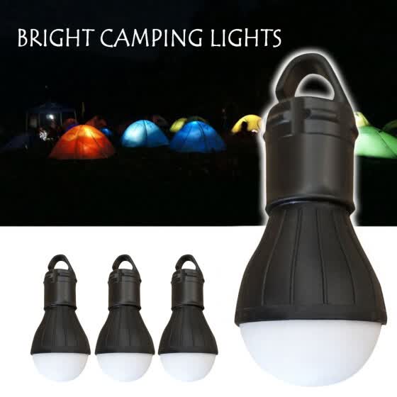 3X Outdoor Emergency Lamp LED Camping Hik Tent Fishing Lantern Hanging Light htq