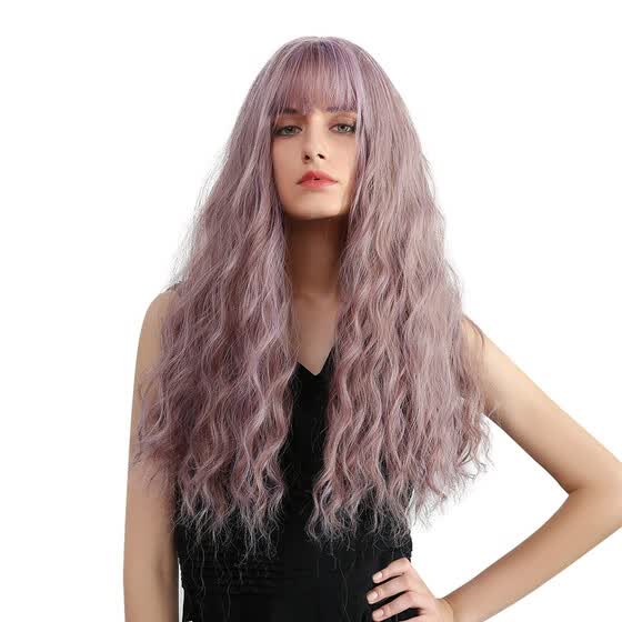 Shop Nomeni Ladies Fashion Synthetic Hair Mixed With Purple Thin