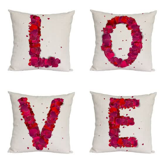 Shop Valentine S Day Love Pillow Cover Sofa Pillow Pillow Cover Love Gifts For Home Wife Husband 1 Set 18 18 Online From Best Bed Pillows On Jd Com Global Site Joybuy Com