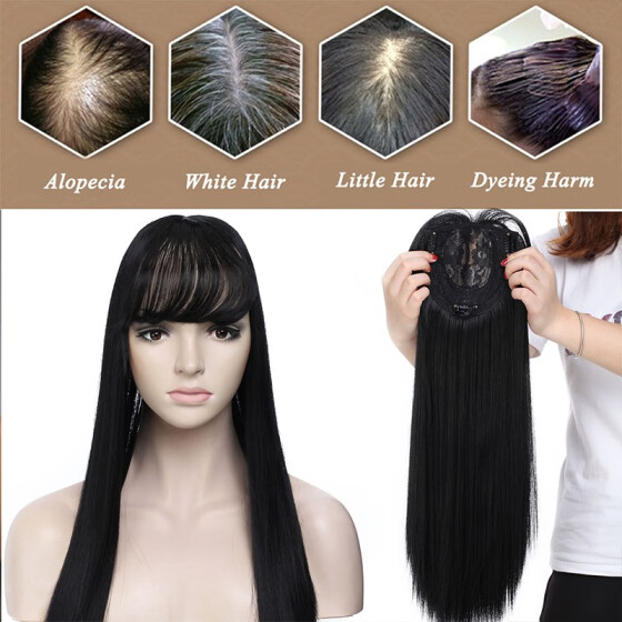 Shop 17inch 3 Clips In Hair Extension Long Straight Hair Extension