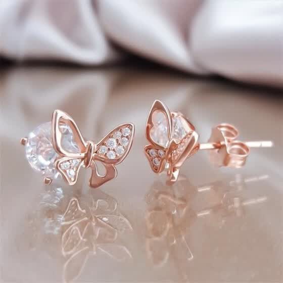 gold earrings studs online shopping