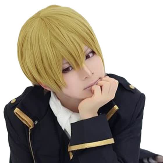 Shop Japanese Yellow Fashion Men Wig Daily Hair Short Hairpiece