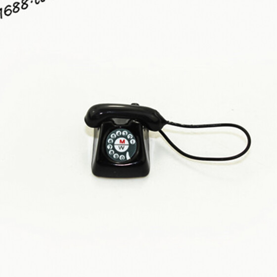 1:12 Old Style Telephone Model Dolls House Miniature Home Decor Phone For Dolls