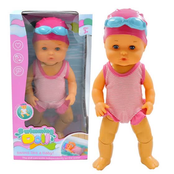 Shop Waterproof Electric Swimming Doll Kid Girls Toy New Bath Swimming Pool Waterproof Dolls