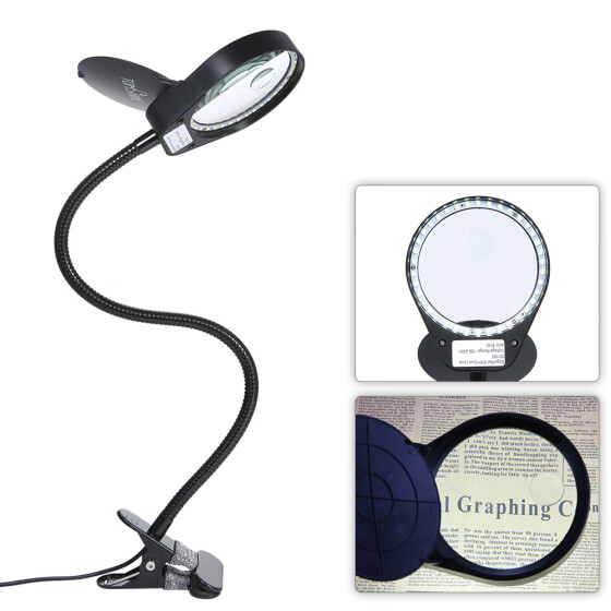 Shop Tomshine Led 3x 10x Magnifier Glass With Clamp Clip Table