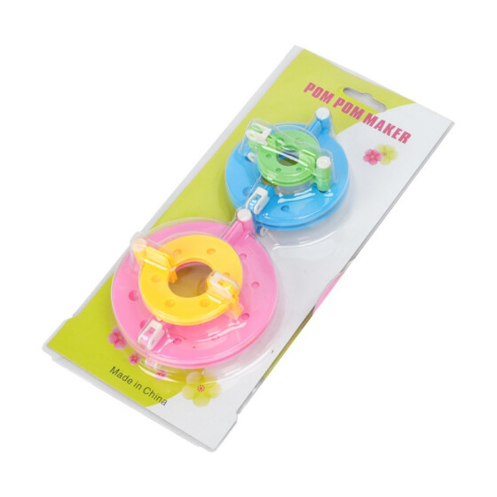 New 4 Sizes DIY Pompom Maker Fluff Ball Weaver Needle Craft Knitting