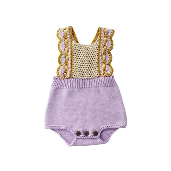 newborn knit overalls