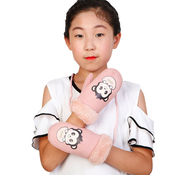 Winter Warm Gloves Children Girls Boys Twist Gloves Warm Full Finger Gloves