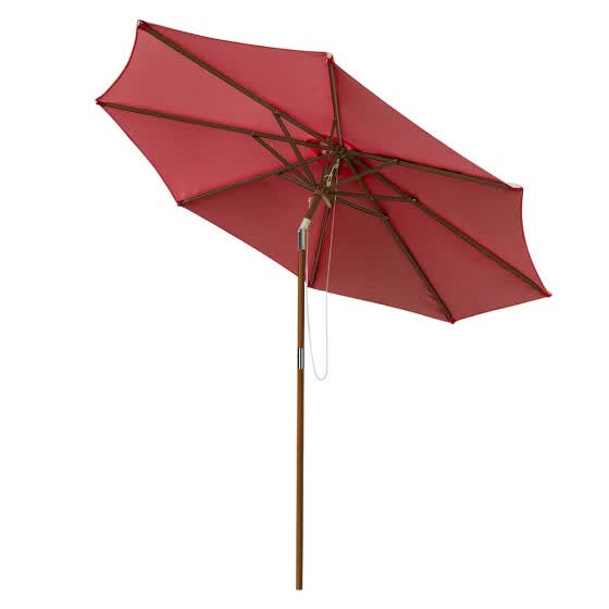 Shop 9ft Wood Patio Umbrella Outdoor Market Table Umbrella 8 Ribs Sunbrella With Tilt Backyard Garden Parasol Terra Online From Best Rain Gear On Jd Com Global Site Joybuy Com