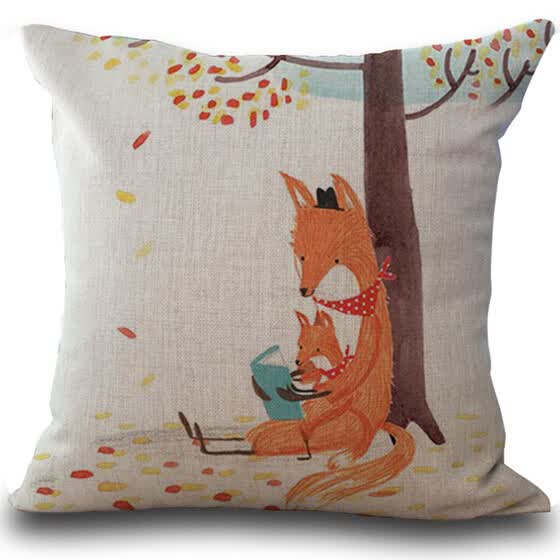 Shop Fox Print Sofa Bed Home Decoration Pillow Case Cushion Cover