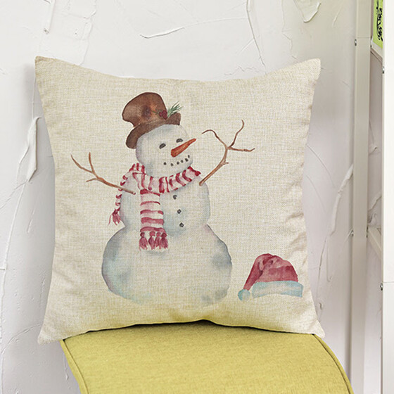 Merru Christmas Pillow Case Christmas PrintingDyeing Bed Home DecorPillow Cover