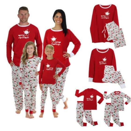 Shop Uk Family Matching Christmas Pajamas Pjs Sets Papa Mama Kids Sleepwear Nightwear Online From Best Sleepwear Loungewear On Jd Com Global Site Joybuy Com