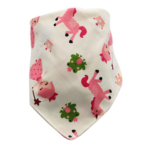 Baby Bib Pure Cotton Blend Gauze Saliva Towel Bib Feeding Triangle Bandana