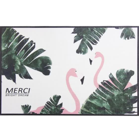 Shop Creative Tropical Plant Print Place Mats Black Frame Series