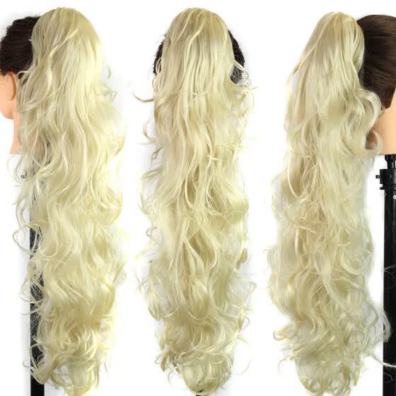 Shop Gobestart Long Clip In Curly Claw Jaw Ponytail Clip In Hair