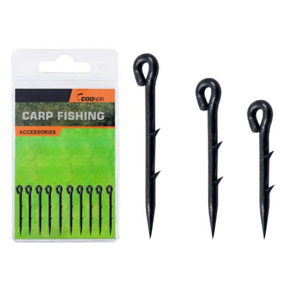 Shop 10pcs Metal Fishing Hook Sting Pin Spike Barbed Maggot Bait