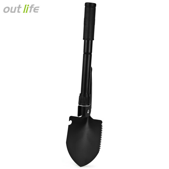 Military Folding Shovel Multi-Function Folding Spade Mini Trenching Shovel with Carrying Pouch for Survival Camping Outdoor