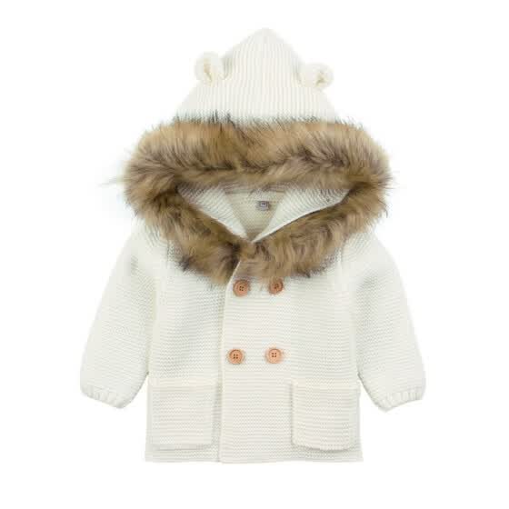 fur cardigan for baby girl