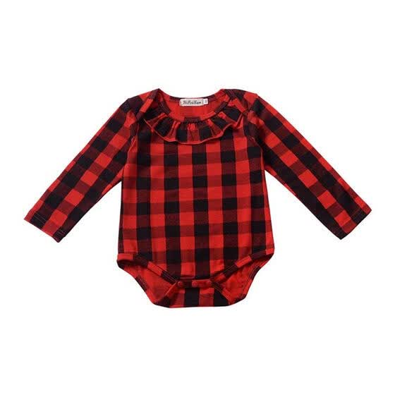 red long sleeve baby vest