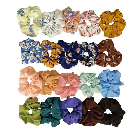 Shop pcs Hair Scrunchies Chiffon Elastic Hair Bands Hair Ties Ropeshair Accessories Online From Best Styling Tools On Jd Com Global Site Joybuy Com