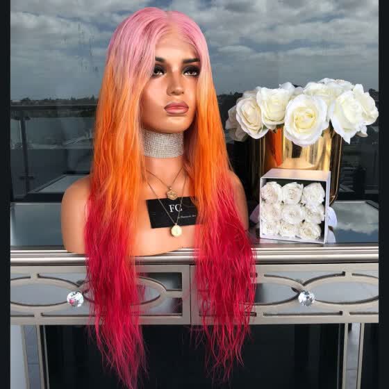 colored synthetic wigs