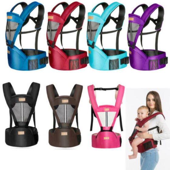 Newborn Infant Baby Carrier Breathable Ergonomic Adjustable Wrap Sling Backpack