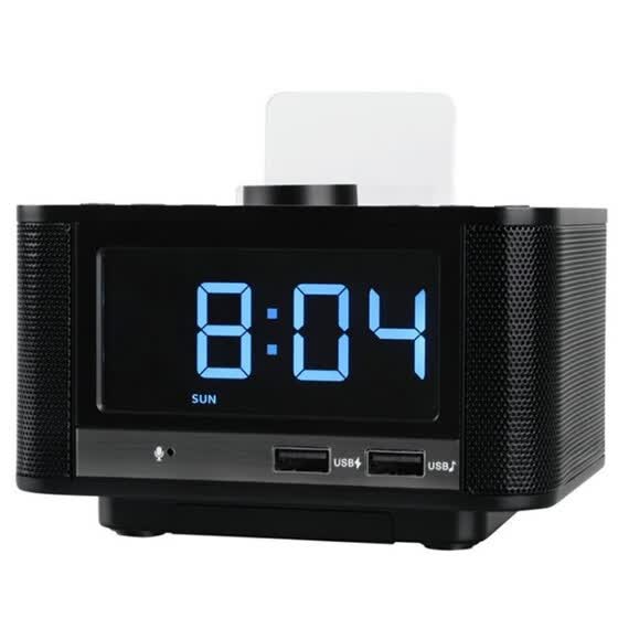 Bluetooth 4 2 Speaker Clock Controlled Fm Radio Alarm Fm Radio 2 Alarm Clock
